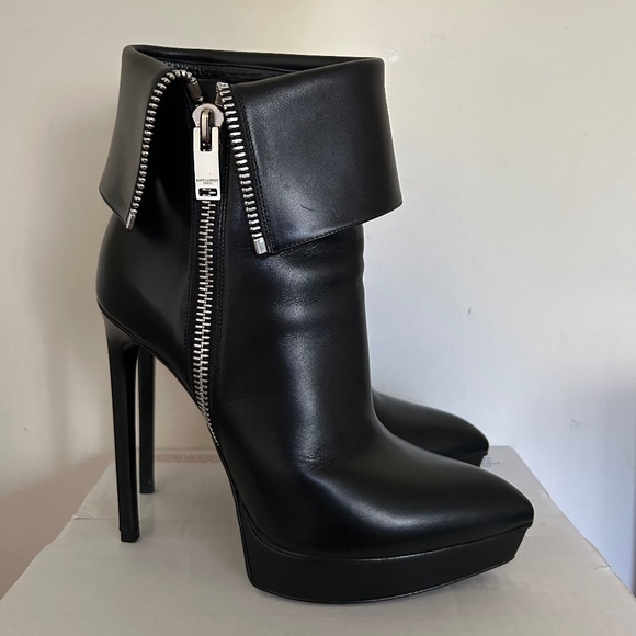Saint Laurent | JANIS 80mm | Seta Calf Nero | 38 - Picture 11 of 13
